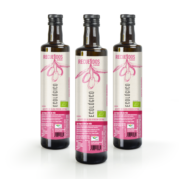 Aceite oliva virgen extra ecológico - 500 ml - caja 12 ud.