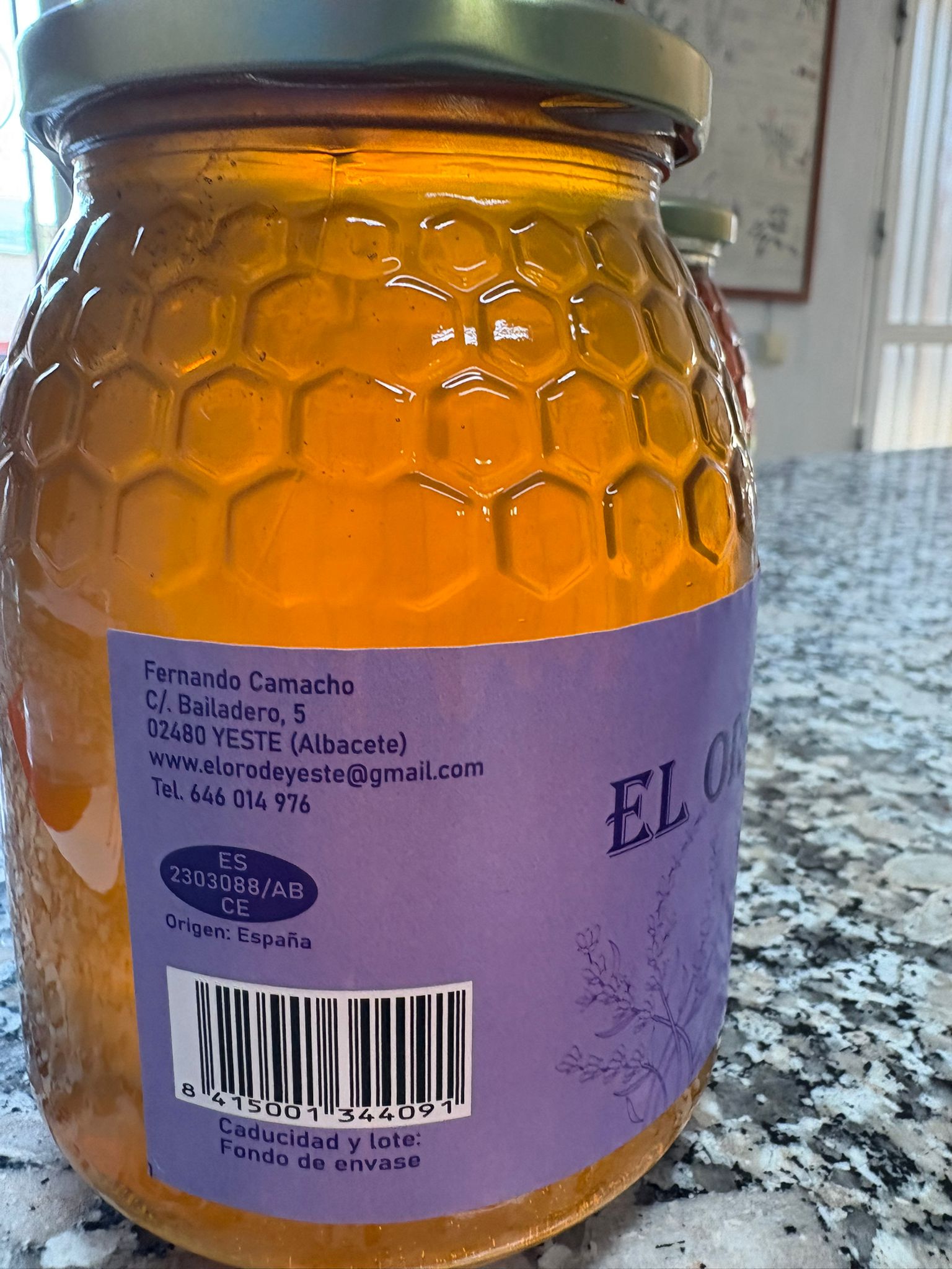 Miel de Tomillo El Oro de Yeste – 1 kg - Imagen 2